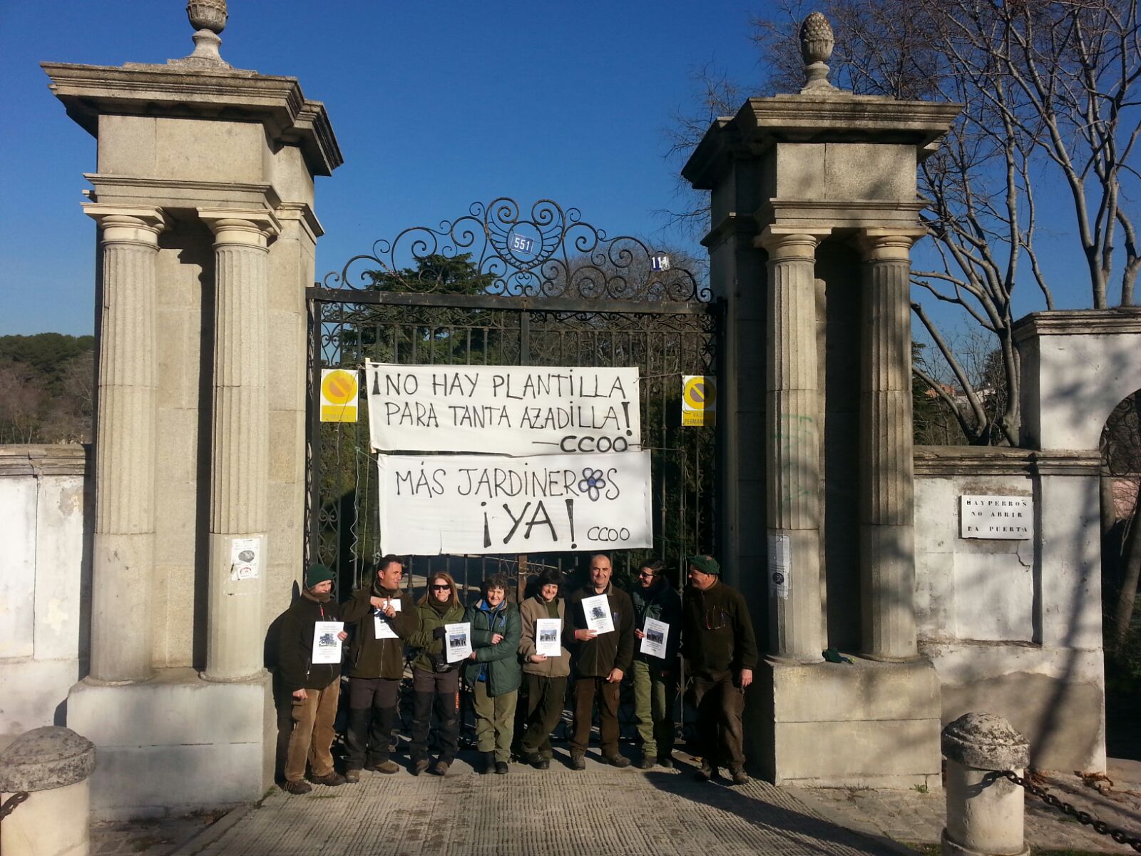 Foto Pancarta Jardines