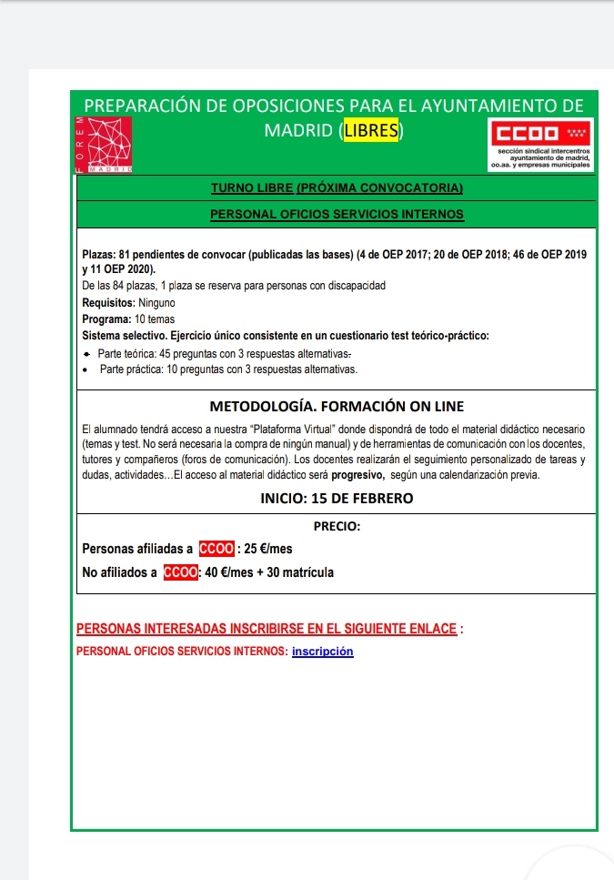 Cartel posi libre